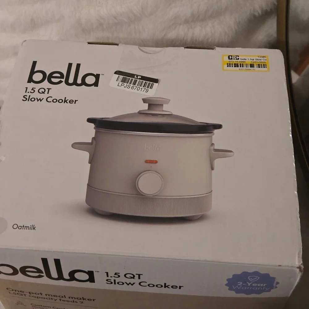 Bella 1.5 QT Slow Cooker Oatmilk One Size